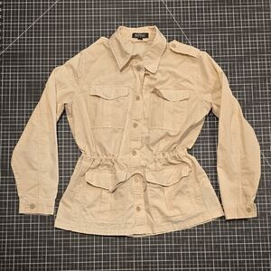 (S) Buffalo Khaki Light Fiel Jacket by David Bitton with Snap Closer Pockets